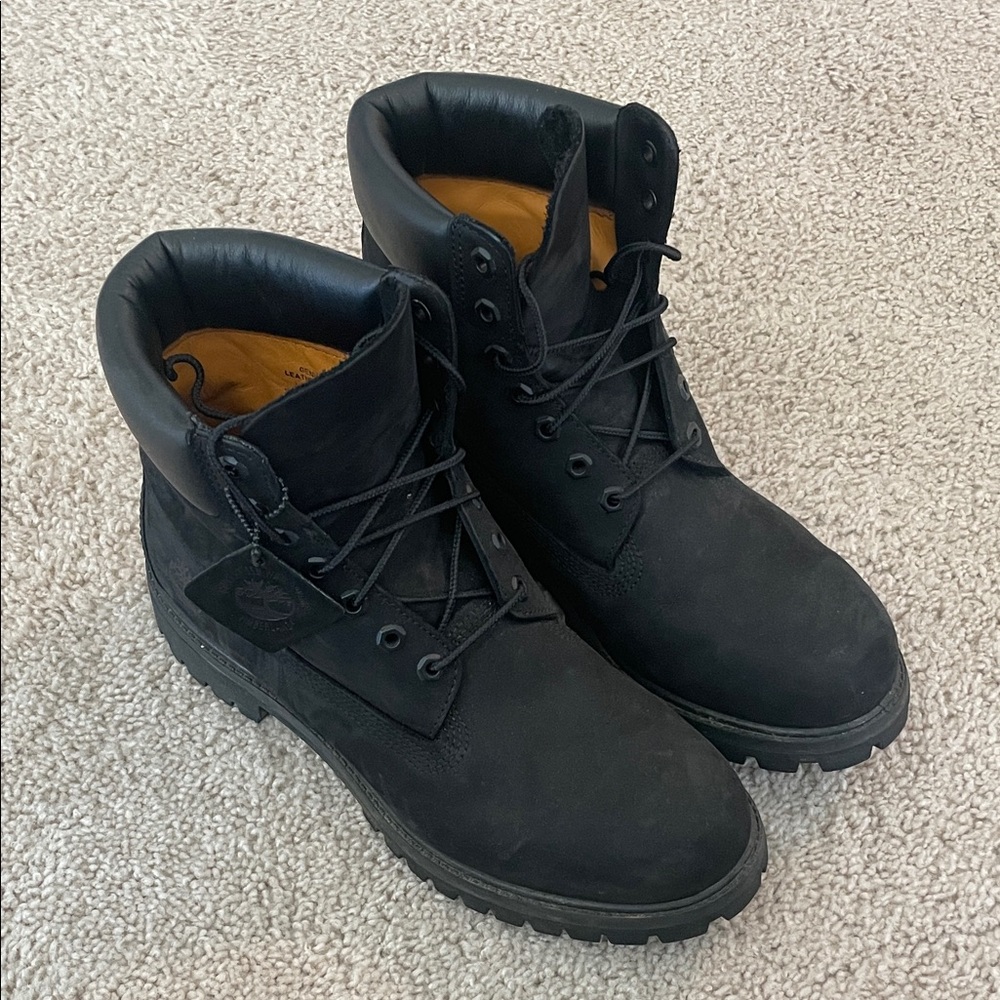 Timberland Men's Black Leather Boots